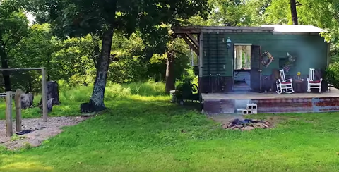 Green Rustic Tiny House