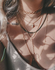 layered gold necklaces