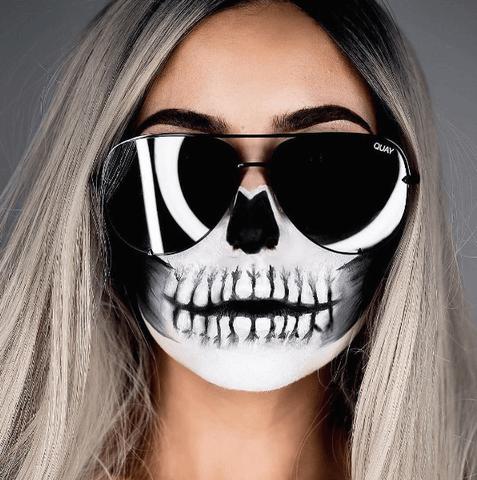 Skull Makeup with Quay High Key