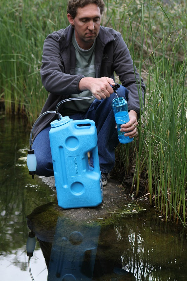 AquaBrick Water Filtration System Filters Flood Water into Clean Drinking Water