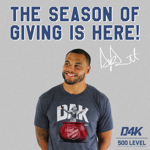 Dak Prescott Youth Hoodie | Dallas Cowboys | Salvation Army | 500 LEVEL