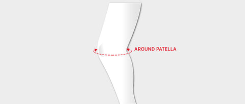 Knitted Patella Support Measurements