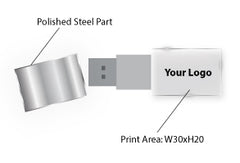 Crystal Pen Drive Branding