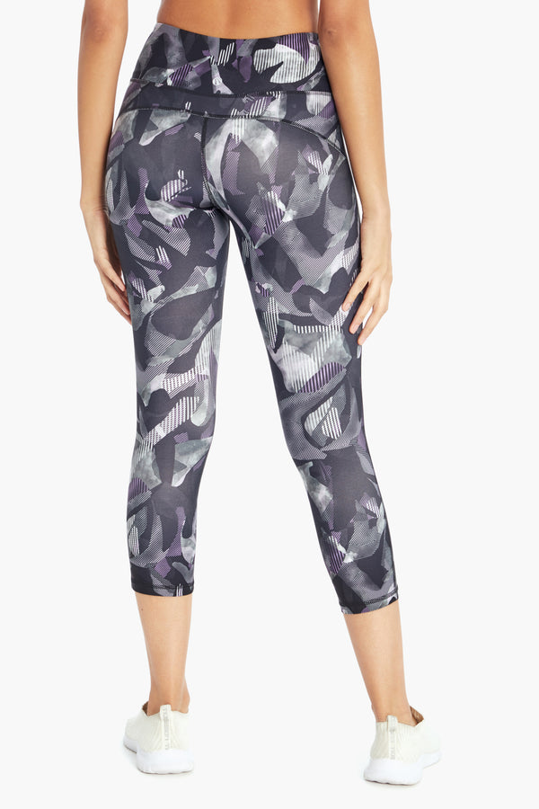 Marika Sport Line Geo Printed Capri Legging - Viola