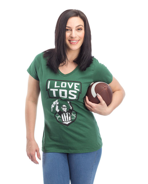 Rams Football Team Women's V-neck Game Day T-Shirt – WOOF Sportswear