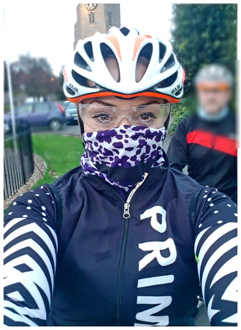 Rachael in her Primal Europe cycling clothing