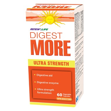 RENEW LIFE Digest More Ultra Strength Enzymes 60 Veg Caps