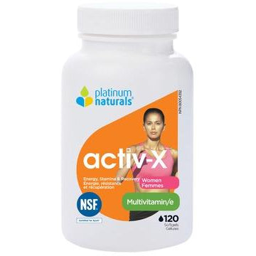 PLATINUM NATURALS Multivitamin Activ-X for Active Women 120 Softgels