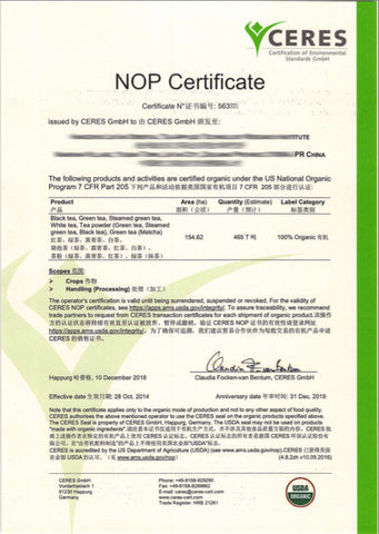 bestleaftea certificate