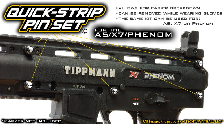 TECHT Quick Strip Pin Set Tippmann A5/X7 Upgrade