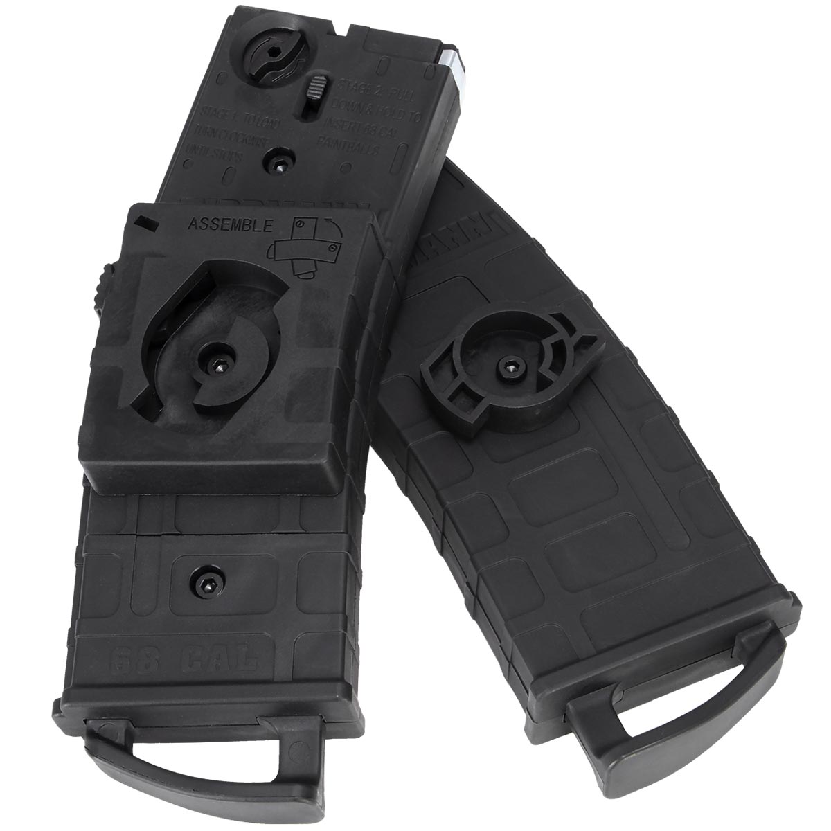 Tippmann TMC 0.68 Cal 20 Round Magazine 2 Pack w/ Coupler - Black