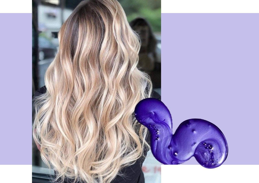 Purple shampoo for bleached knots