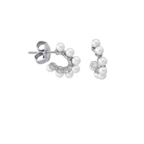 Round Silver Hoops