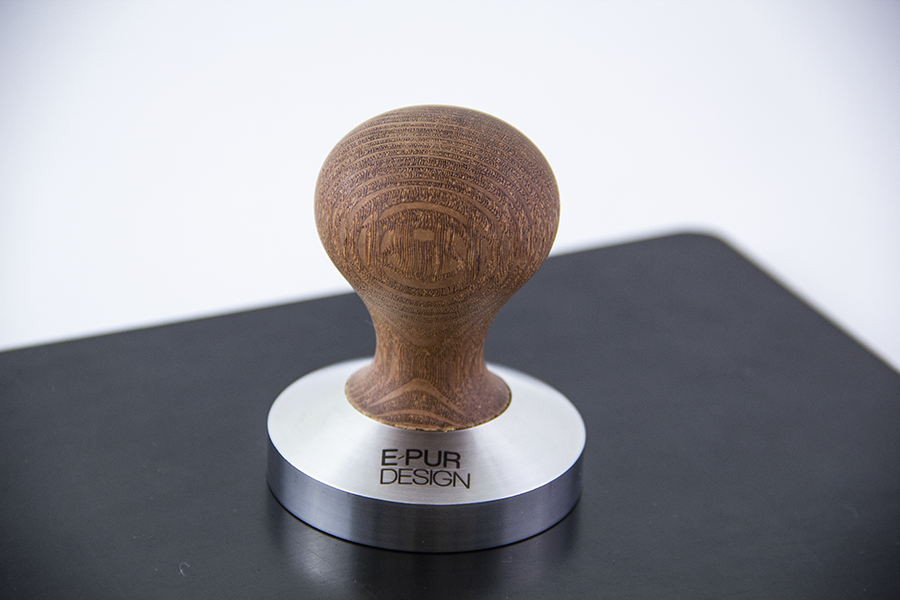 Lacewood wooden coffee tamper