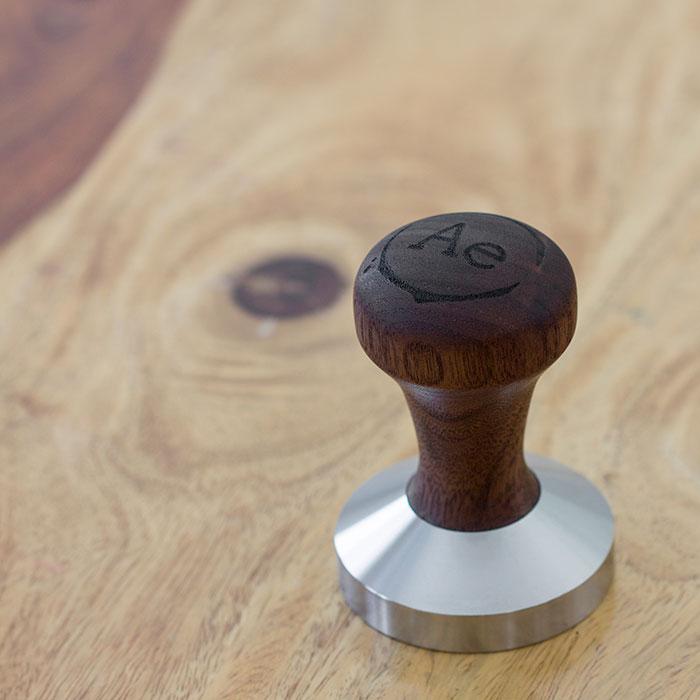 Black Walnut wooden coffee tamper