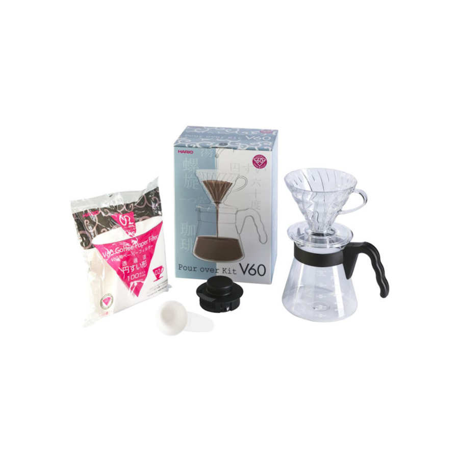 Hario V60 Pour Over Coffee Starter Kit, Size 02