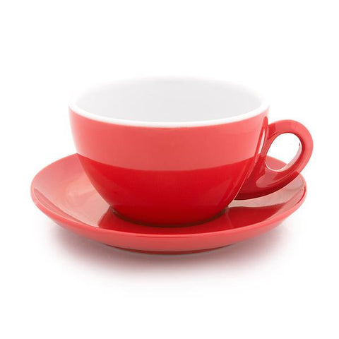 Red latte cup 12 oz demitasse