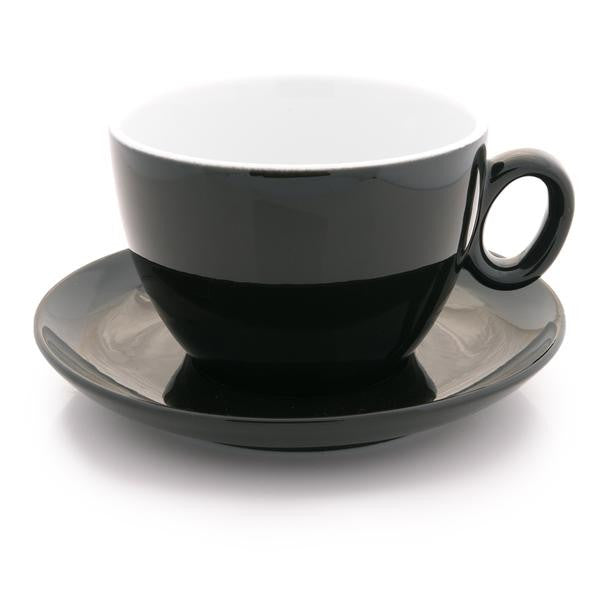 Black latte cup 12 oz demitasse