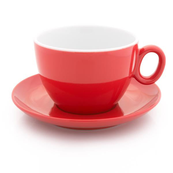 red latte cup 9 oz demitasse