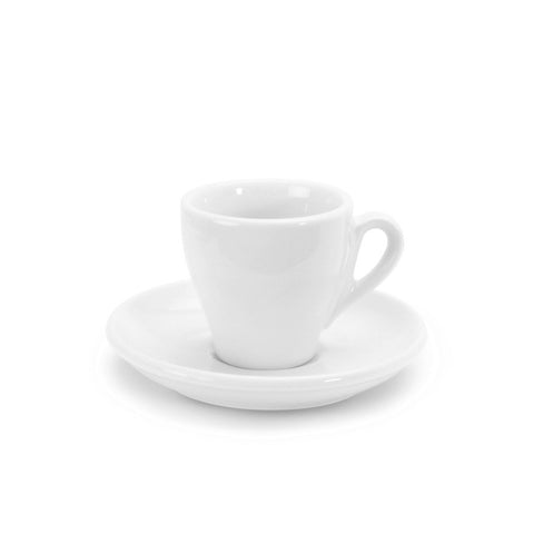 White Tulip shape Danesco Espresso cup and saucer - 3oz