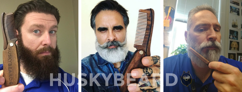 HUSKYBEARD Sandalwood Beard Comb