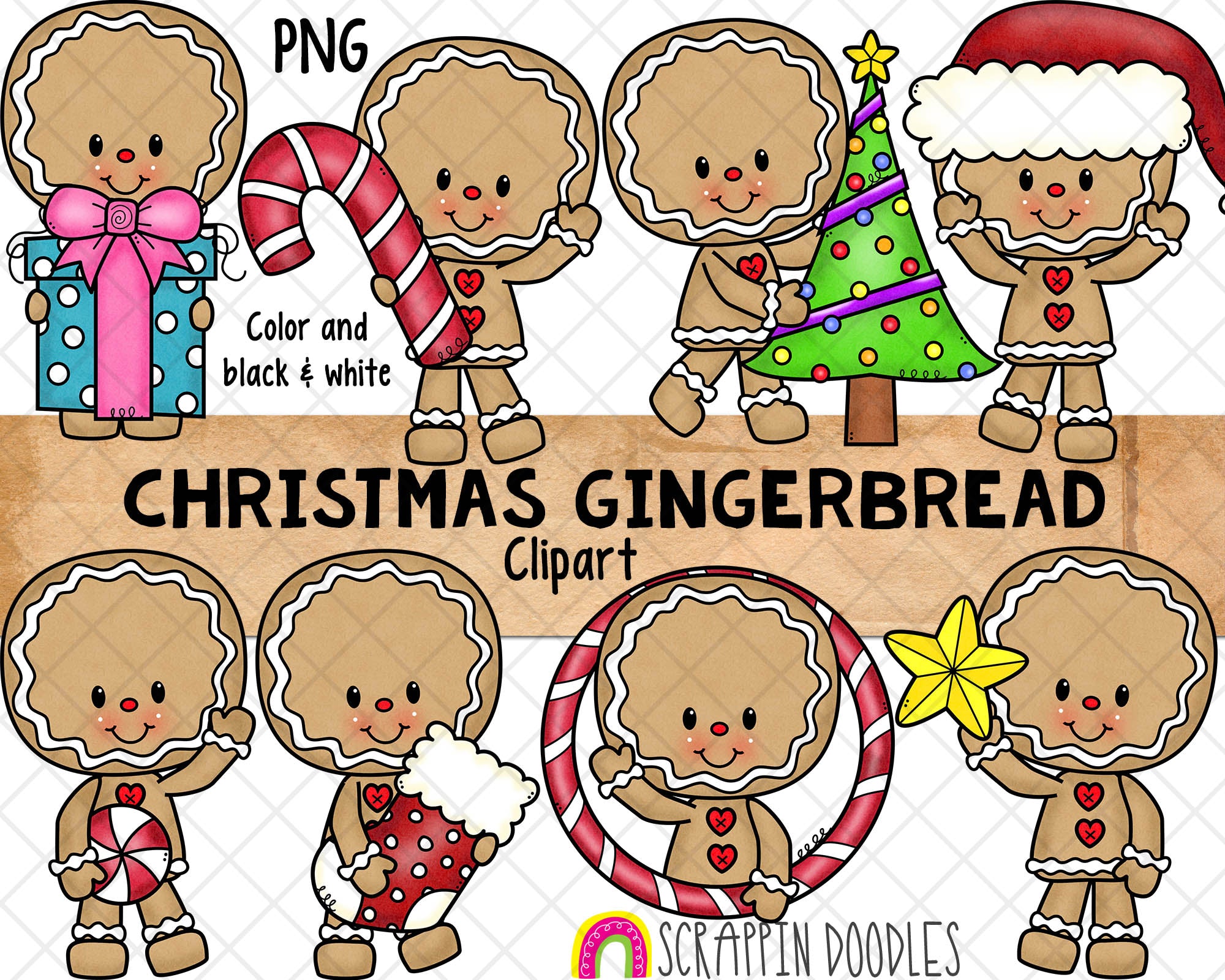 christmas gingerbread clipart