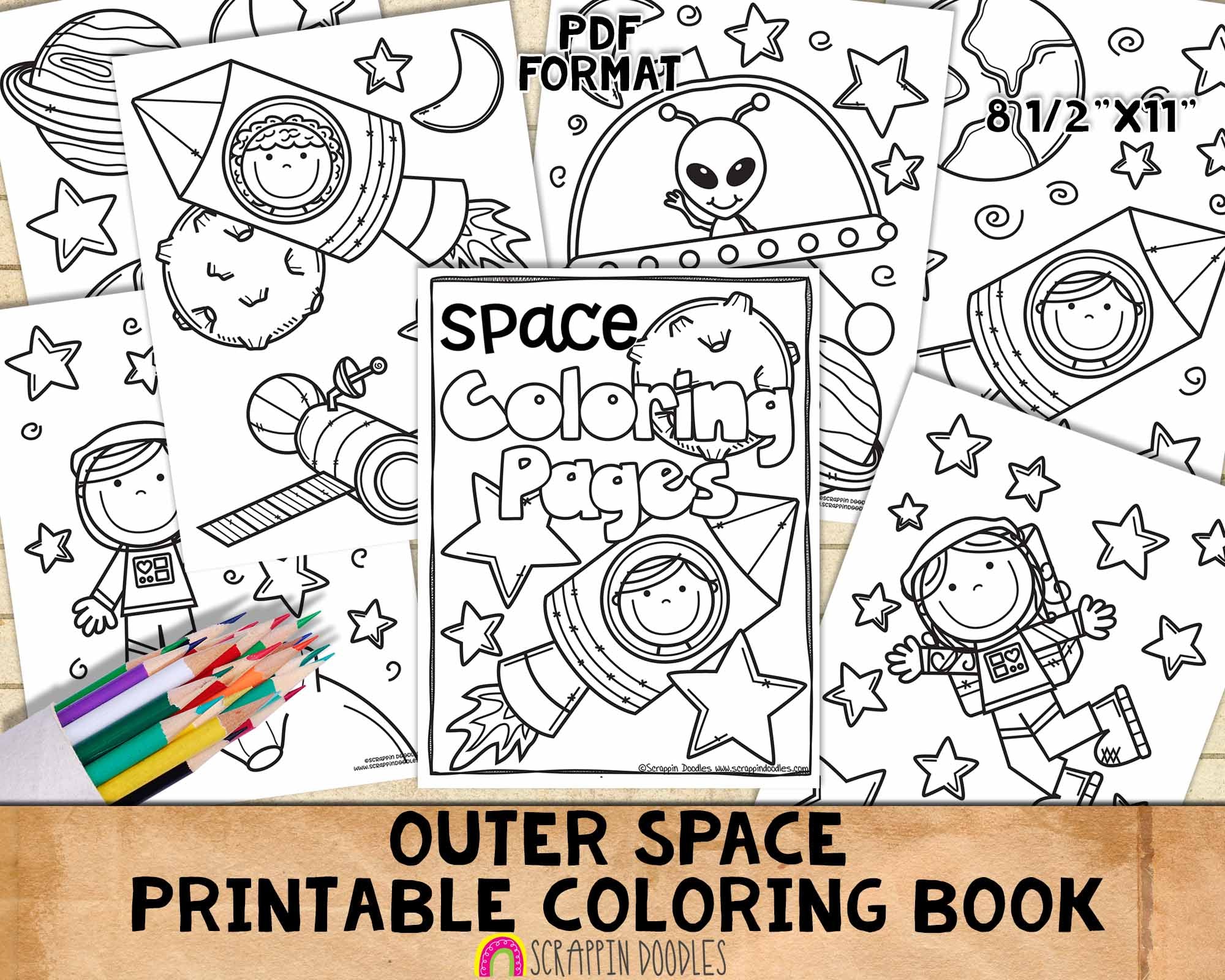 doodle art coloring pages pictures