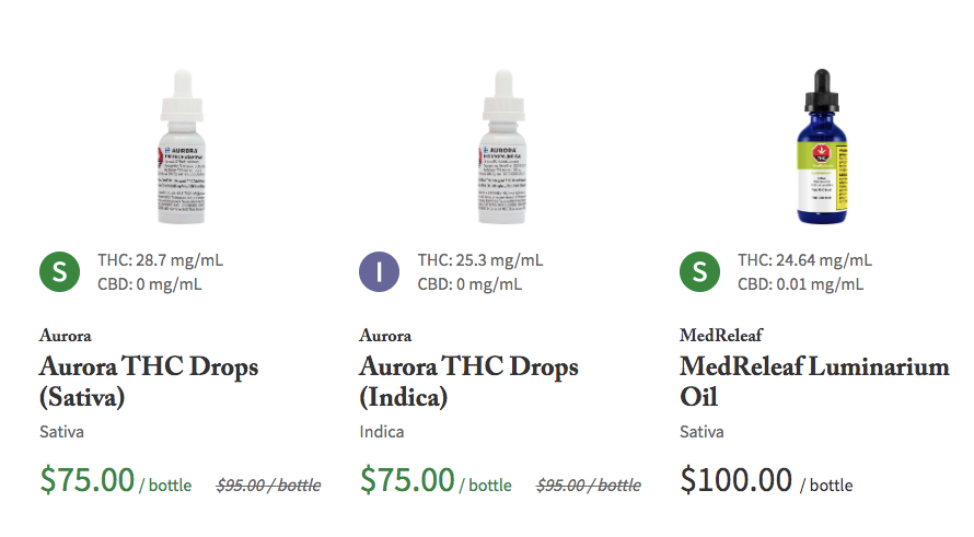 cannabis drops and oils