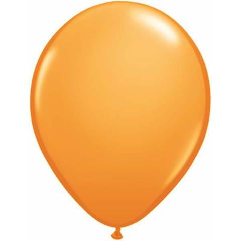 11" Round Qualatex Standard Orange-100 Count - tmyers.com