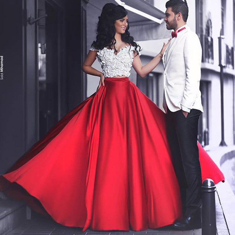 gorgeous red prom dresses