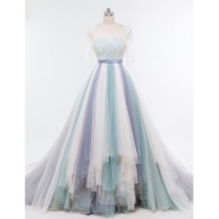 gradient ball gown