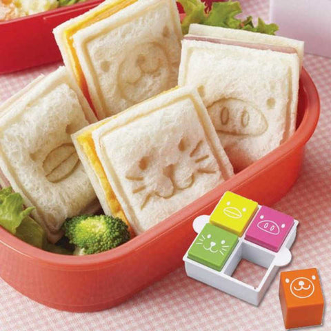 Square Animal Sandwich Cutter and Stamp set