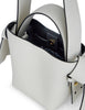 Women's White and Black Leather Acne Studios Musubi Micro Bag A10095-AL4