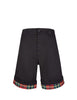 Alexander McQueen Men's Giulio Fashion Black Tartan Cuff Shorts 567862QNY321000