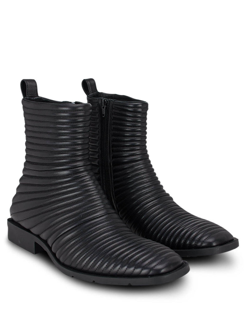 balenciaga black and white boots