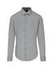 BOSS Men's Medium Grey Rectangle Pattern Lukas_53F Shirt 50421106030