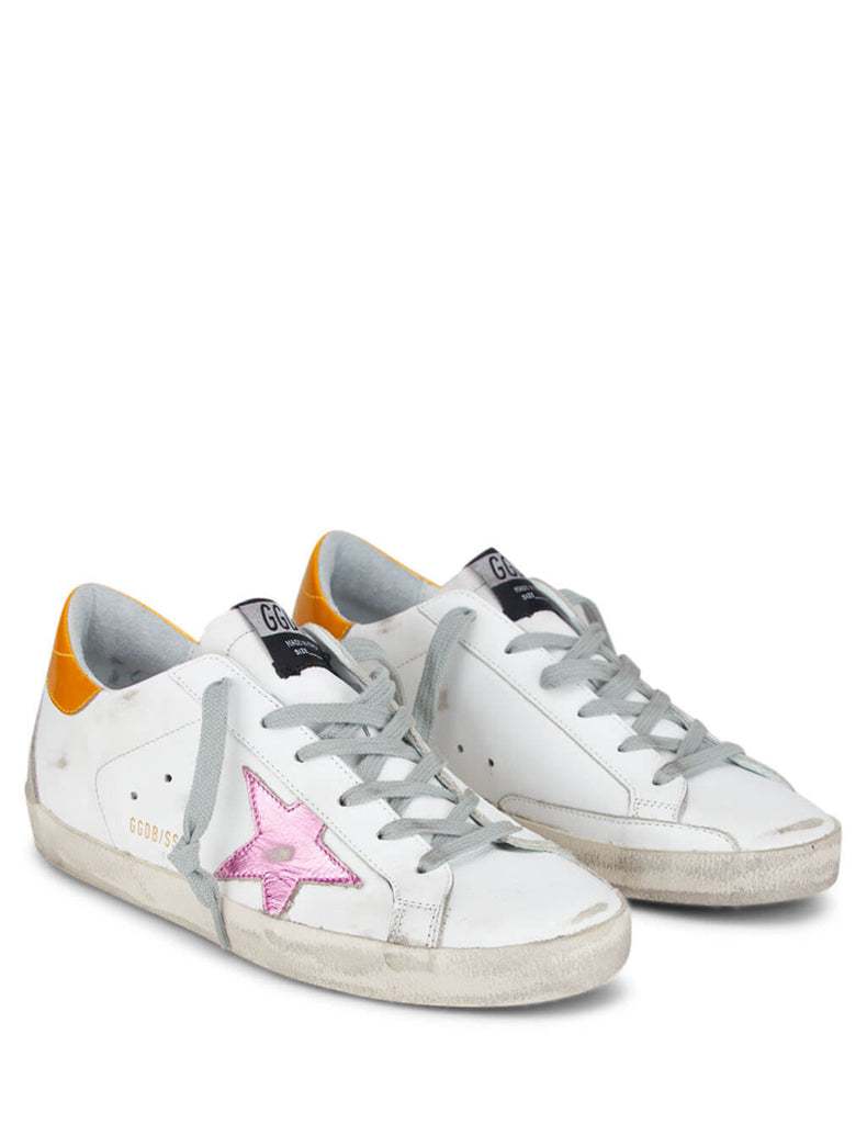 golden goose white and pink