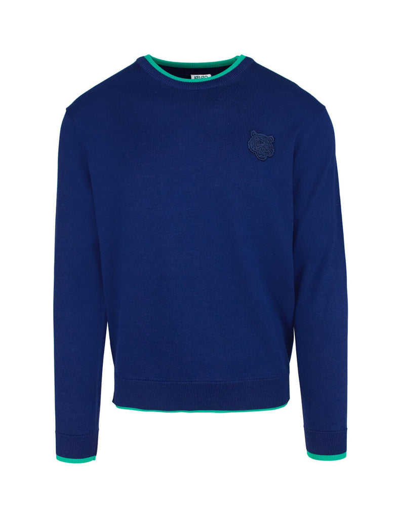 kenzo blue tiger jumper