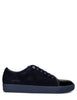 Lanvin Men's Navy DBB1 Suede and Patent Sneakers FM-SKDBB1-VBAL-P15242