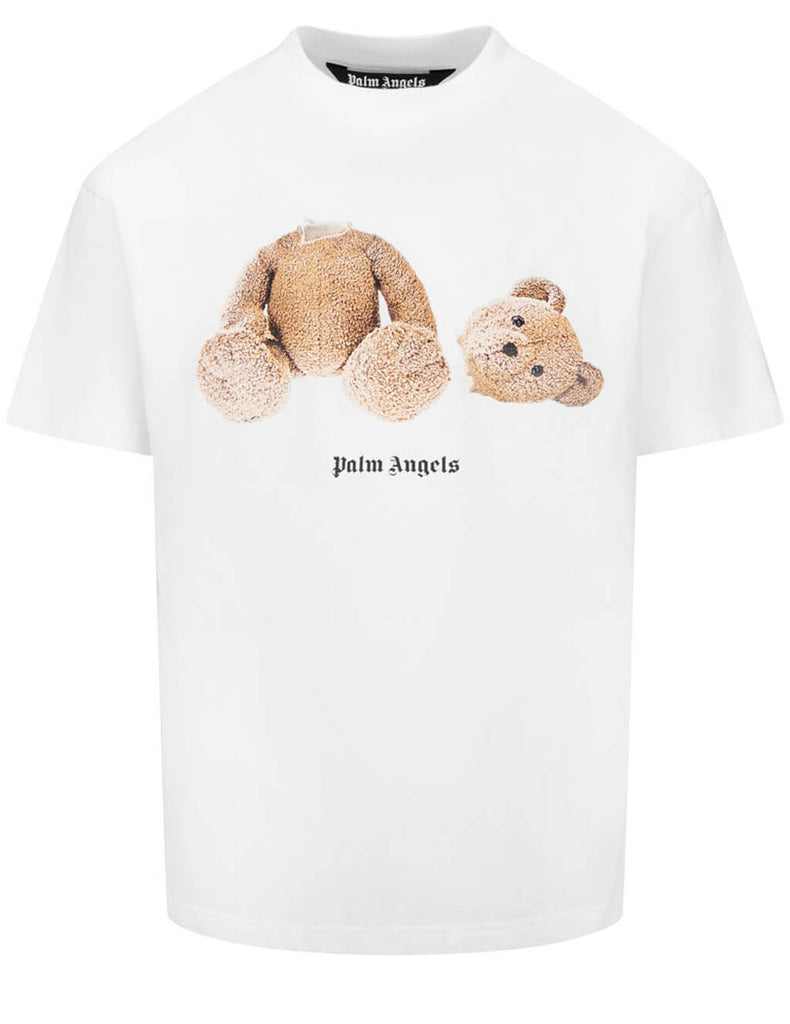 palm angels teddy bear t shirt white