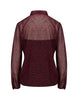 REDValentino Women's Giulio Fashion Lacca Red Leopard Blouse SR0ABB054HRL58RED