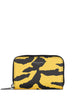 Saint Laurent Men's Yellow and Black Zebra Coin Wallet 5065221FH3D7268