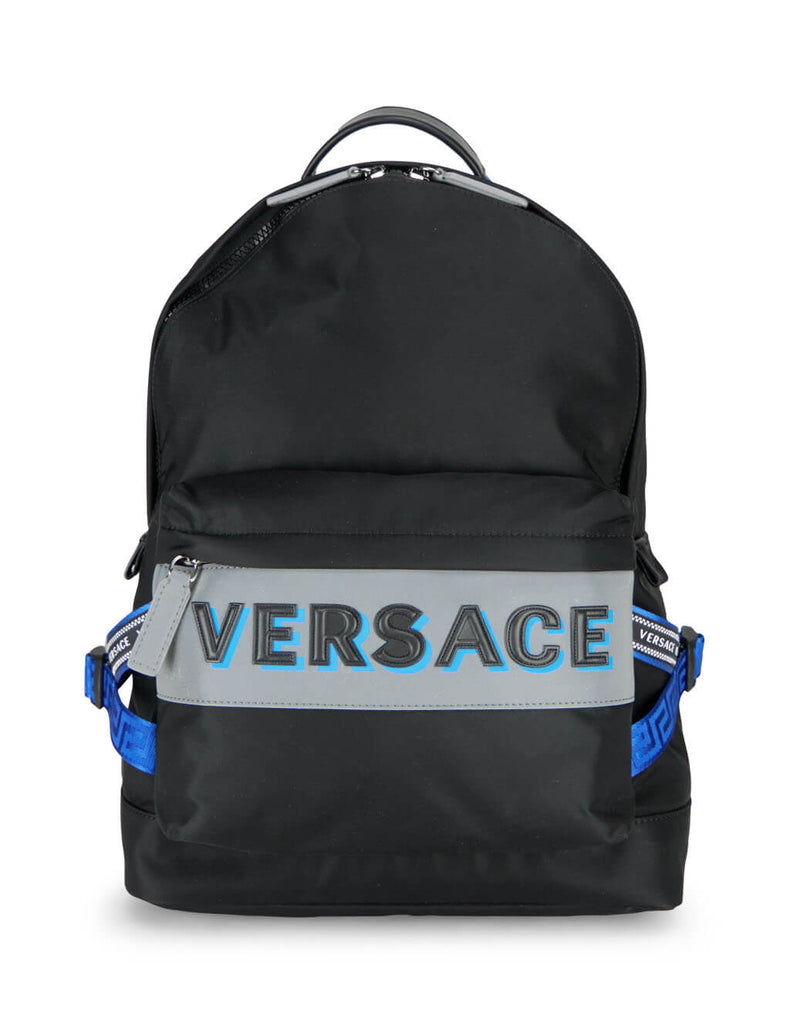 grey versace backpack