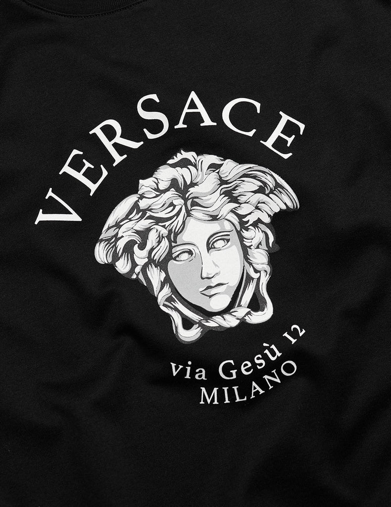 Versace Men's Black Medusa T-Shirt 