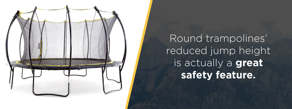 What trampoline shape is the safest