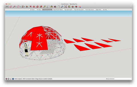 Building a Geodesic Dome using Sketchup Software