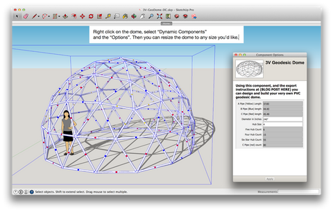 Building a Geodome Using Sketchup Software