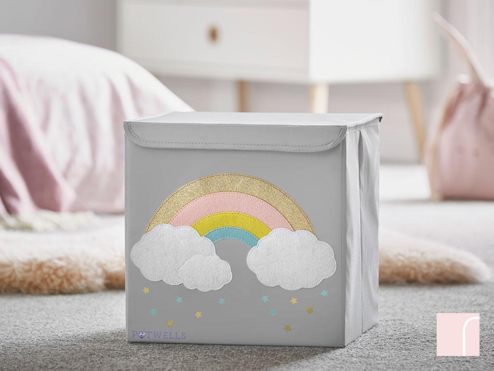 rainbow toy box