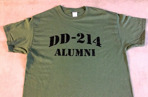 DD214 Alumni Veteran Honorable Discharge T Shirt XXLarge Army Marines Navy FREE