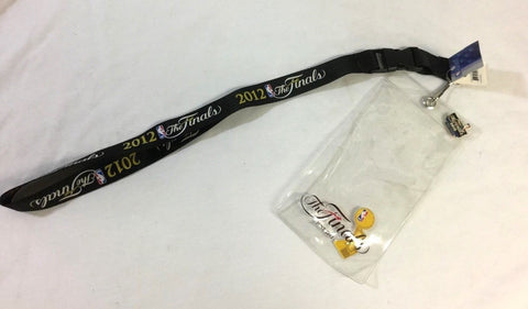 2012 NBA Finals Ticket Holder Lanyard Pin Oklahoma City Thunder Miami Heat